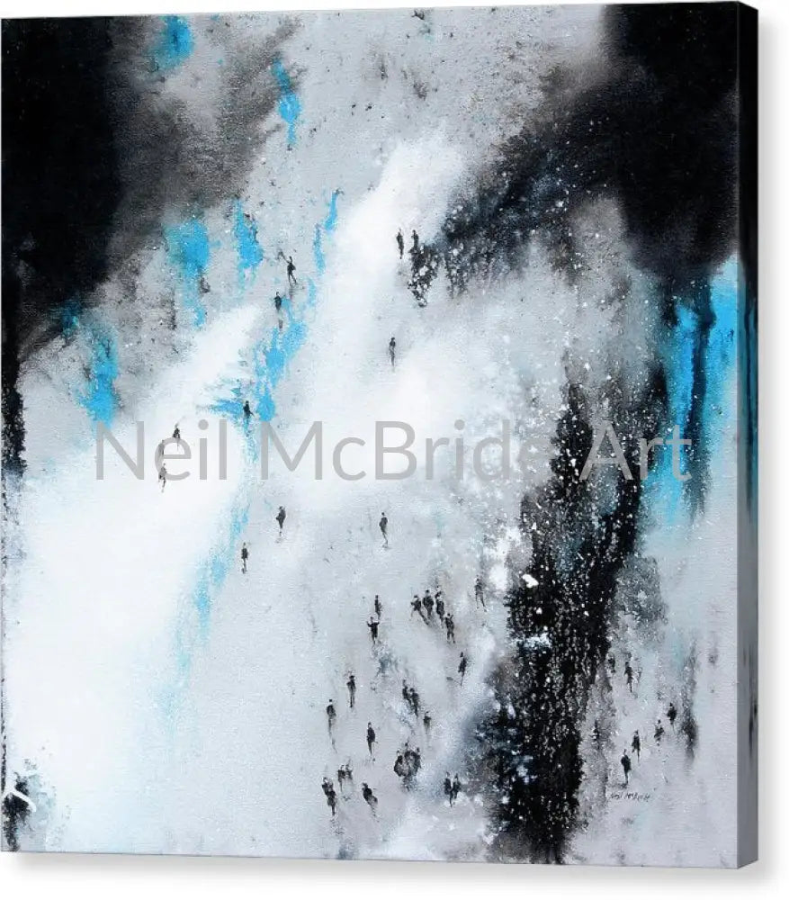 Across the Divide Stretched Canvas Wall Art | Neil McBride 16.000’’ x 16.000’’ / Mirrored / Glossy Canvas Print