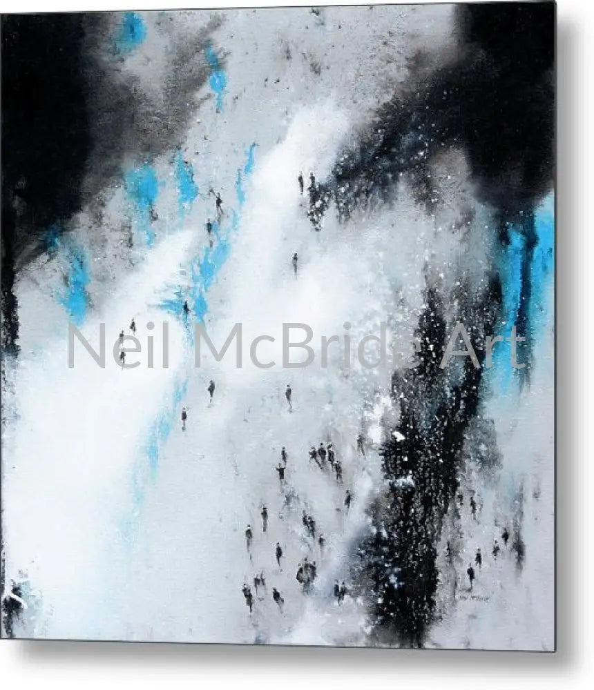 Across the divide metal print | aluminium sheet 12.000’’ x 12.000’’ Metal Print