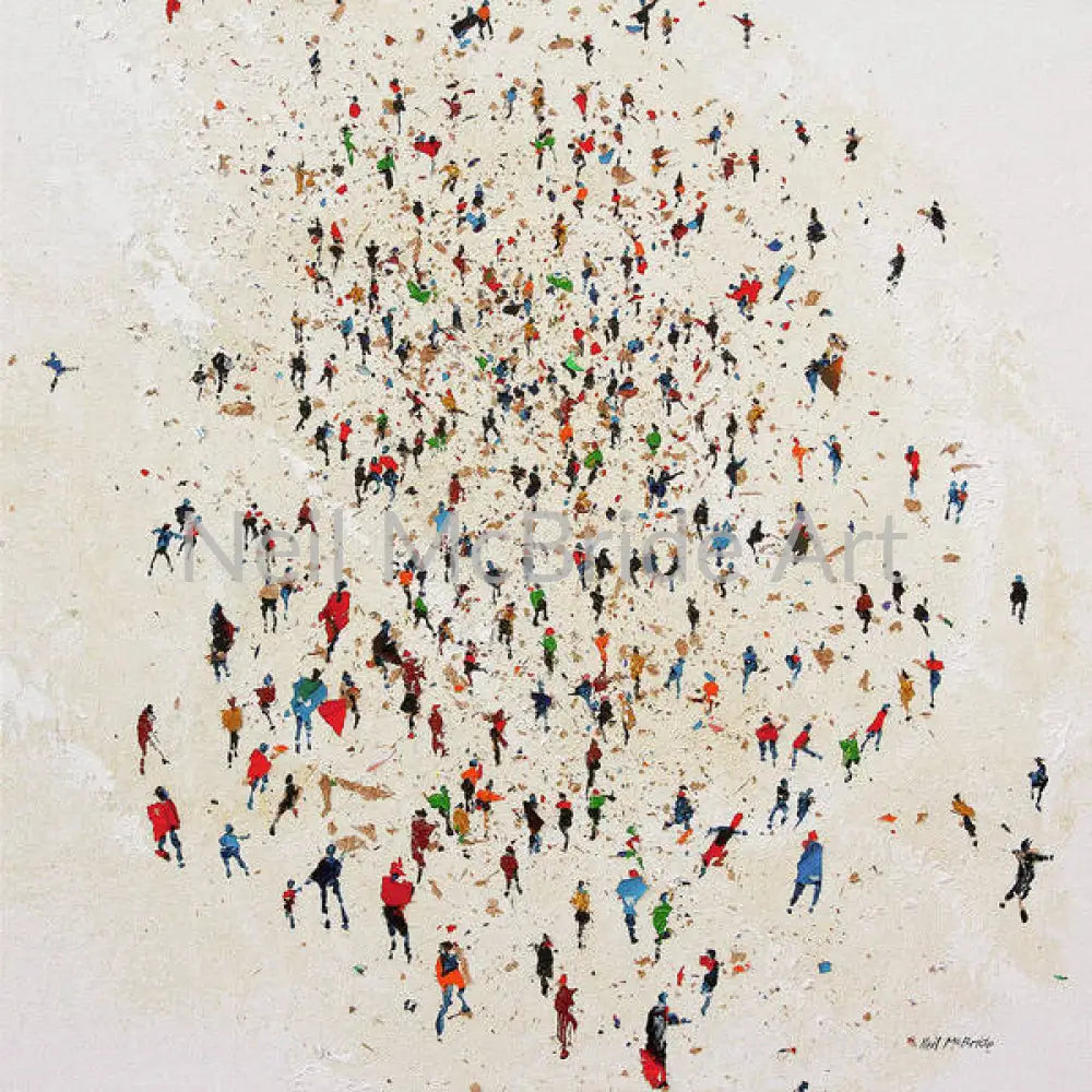 After The Rally | Art Print on American style Watercolor paper 10’’ x 10’’ / Watercolor Paper Art Print