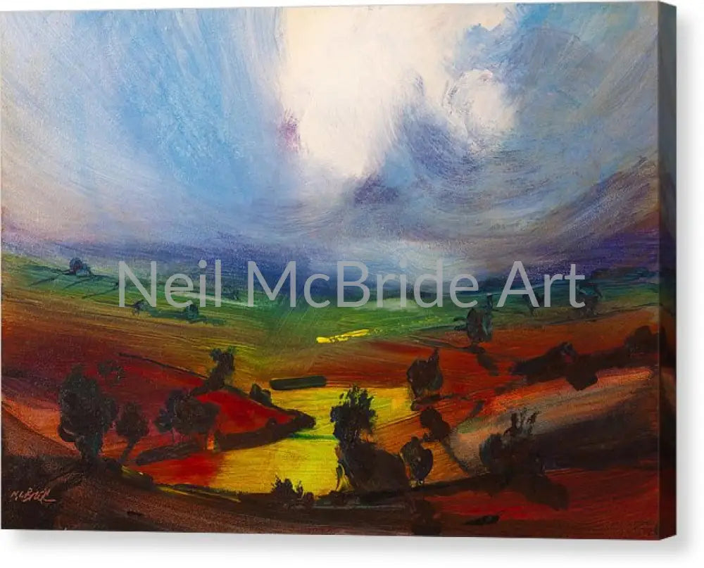Awesome Yorkshire countryside landscape art on canvas by Neil McBride © Neil McBride 2023