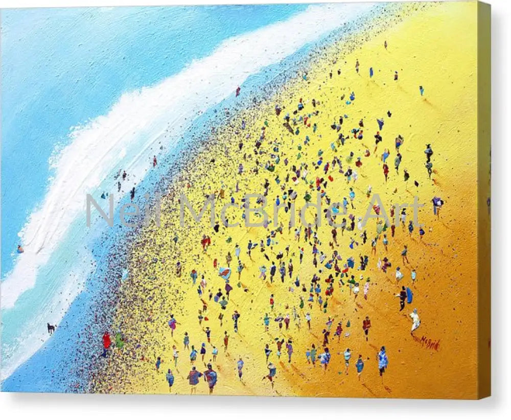 Beach Party | Beach themed wall art Canvas Prints 16.000’’ x 11.375’’ / Mirrored / Matte Canvas Print