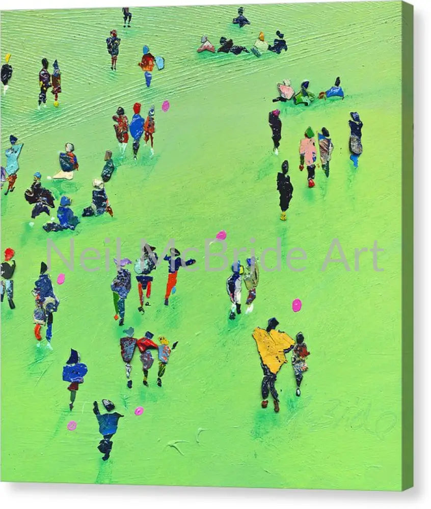 Chasing The Pink Balloon Canvas Print 15.375’’ x 16.000’’ / Mirrored / Glossy Canvas Print