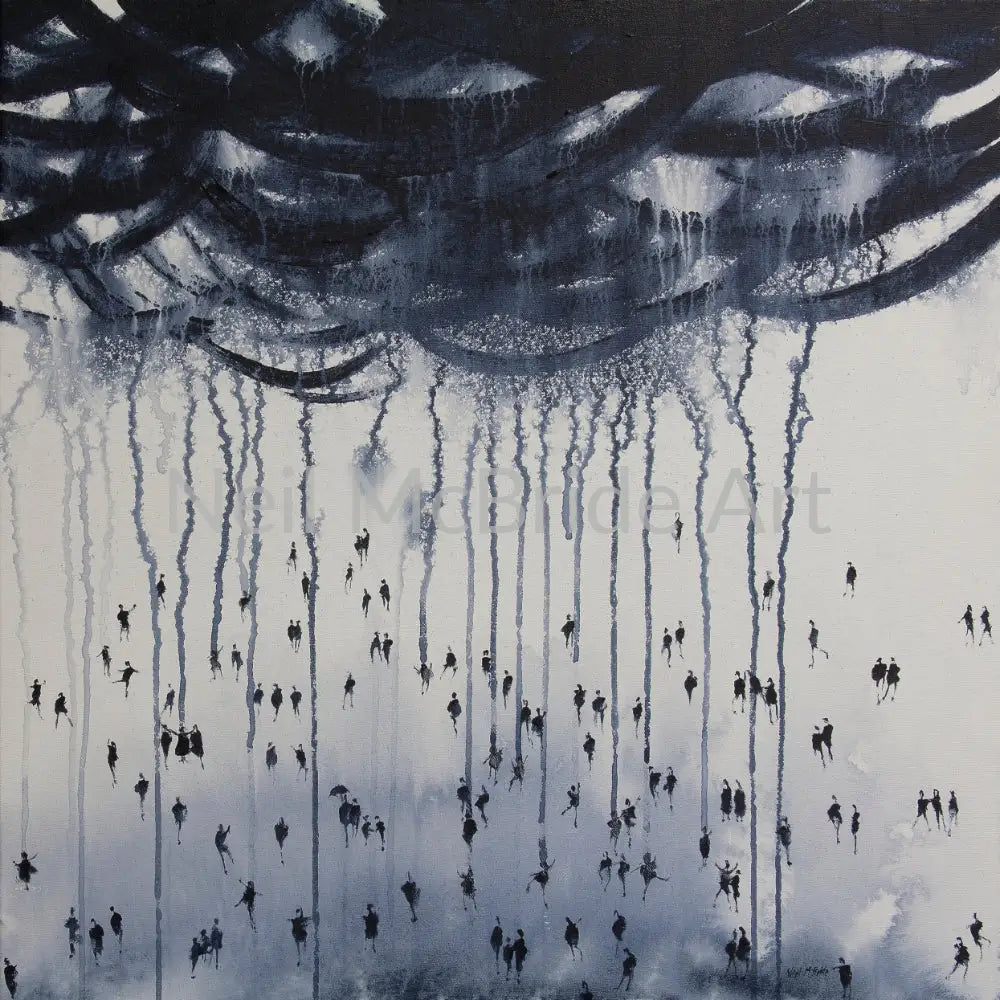 Cloud Burst original weather painting Paintings