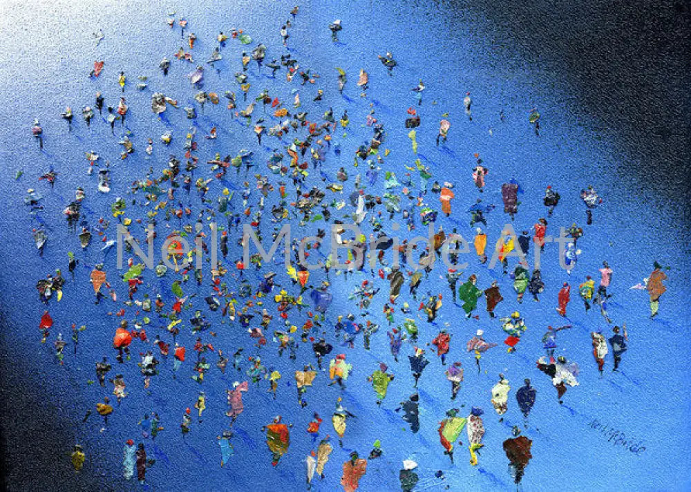 Concertgoers Paper Prints 14.000’’ x 9.875’’ / Watercolor Paper Art Print