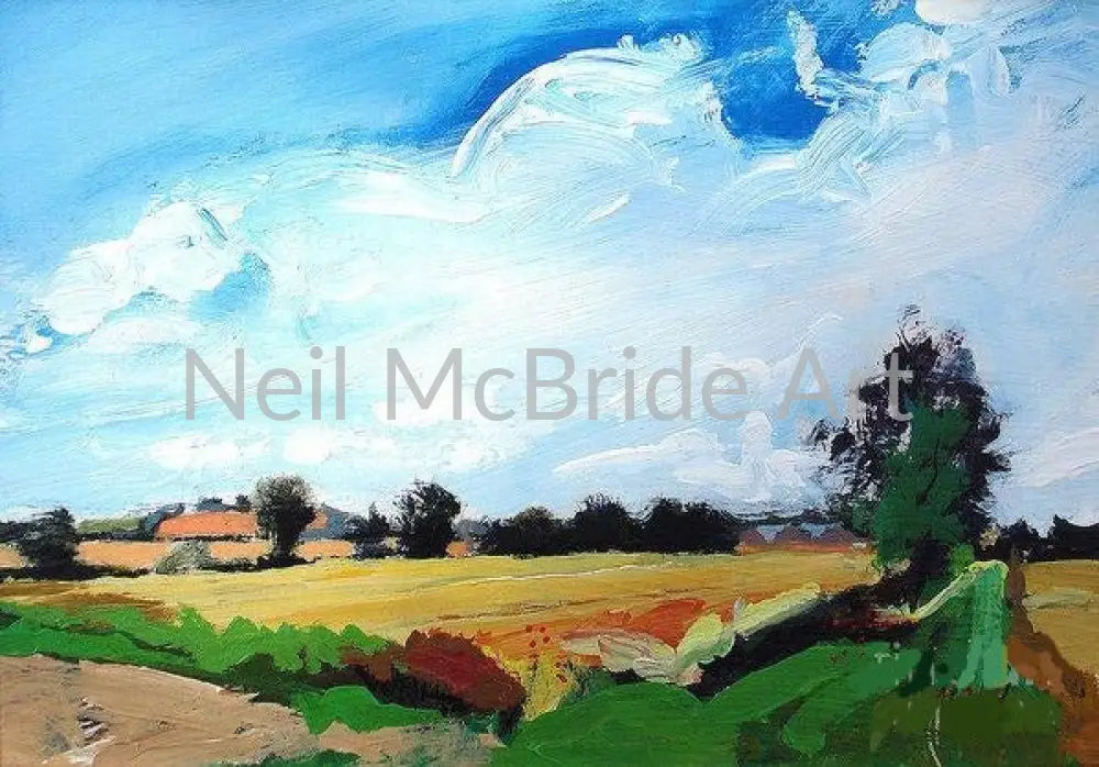 Corner Of Yorkshire Paper Prints 14.000’’ x 9.750’’ / Watercolor Paper Art Print