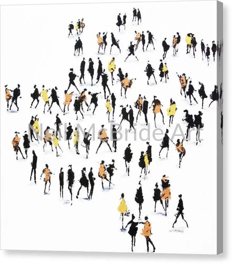 Dance Steps Canvas Print 16.000’’ x 16.000’’ / Mirrored / Glossy Canvas Print