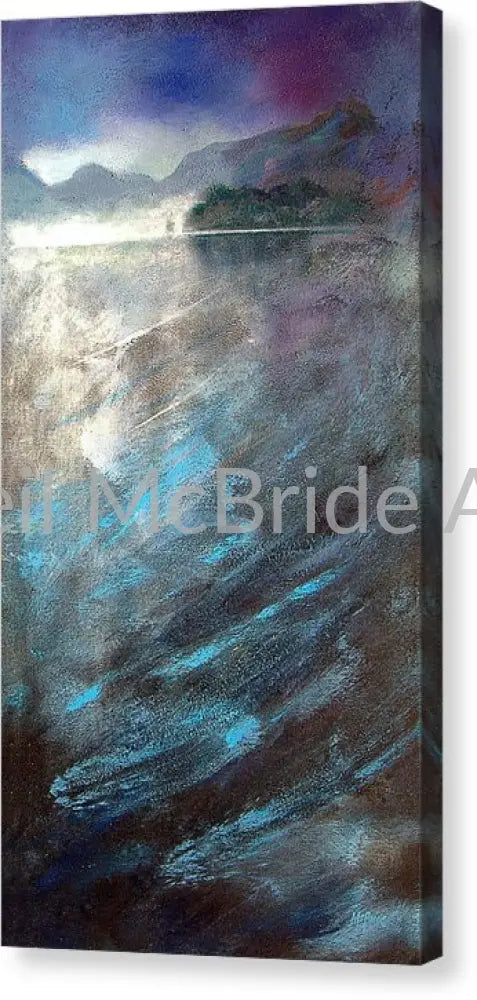 Derwentwater Mist Canvas Print 12.250’’ x 24.000’’ / Mirrored / Glossy Canvas Print