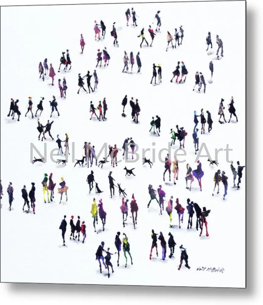 Dog Meet Metal Prints on aluminium. 12’’ x 12’’ Metal Print