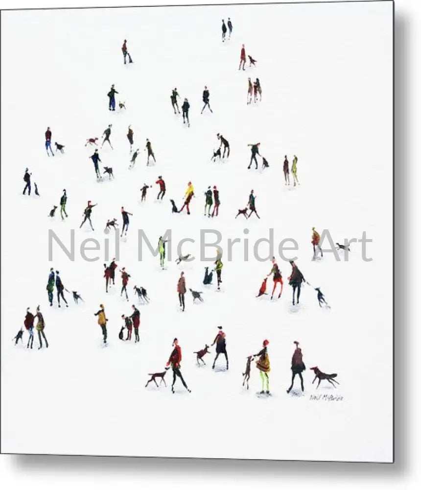 Dog Park Metal Print 16.000’’ x 16.000’’ Metal Print