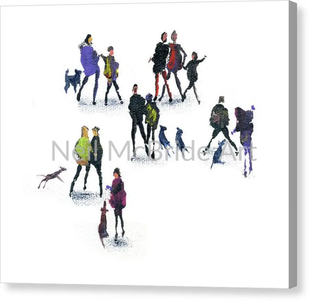 Dog Training Bits Canvas Print 14.000’’ x 11.875’’ / Mirrored / Glossy Canvas Print