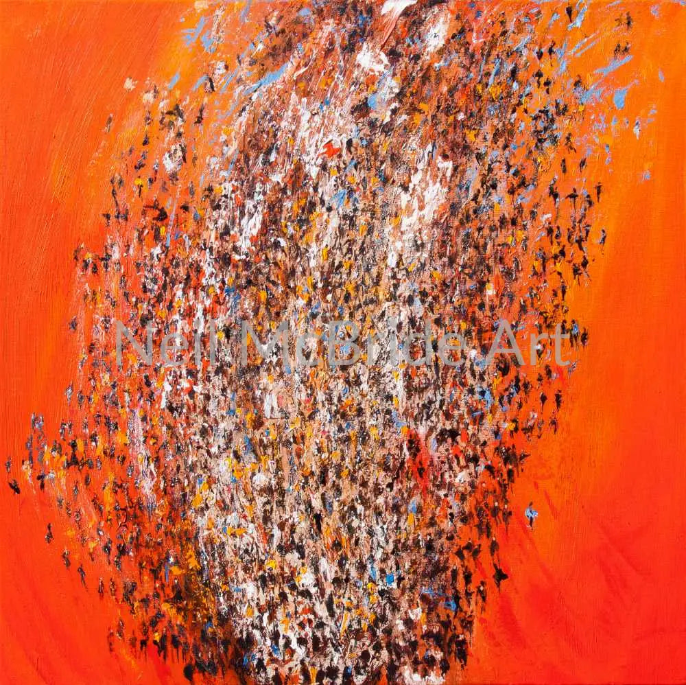 Emotive Reaction original painting on canvas Paintings