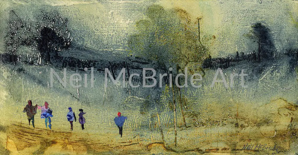 Escape To The Country Paper Prints 14.000’’ x 7.250’’ / Watercolor Paper Art Print