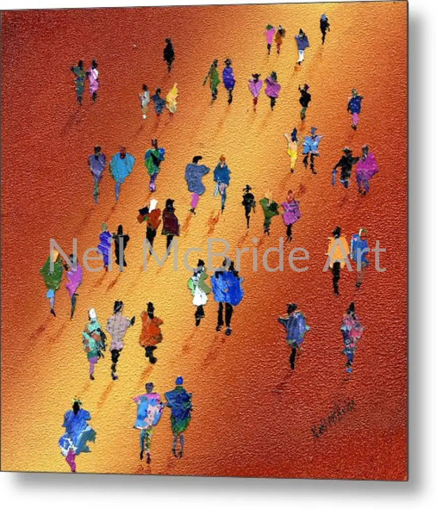 Evening Stroll Metal Print 8.000’’ x 8.000’’ Metal Print