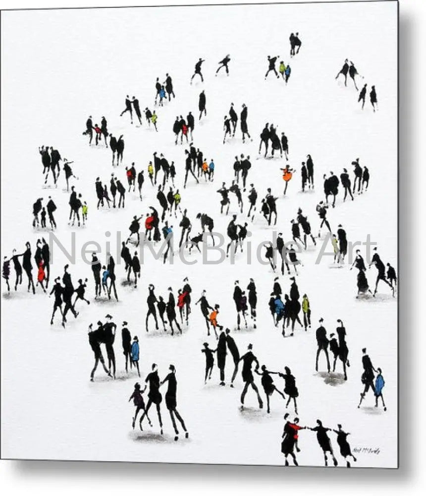 Families Outing Metal Print 14’’ x 14’’ Metal Print