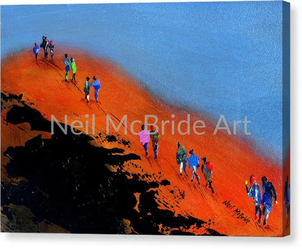 Final Push For The Summit Canvas Print 16.000’’ x 11.375’’ / Mirrored / Glossy Canvas Print