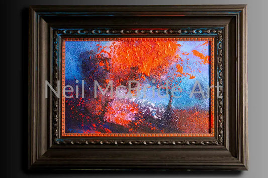 Flame Tree original contemporary landscape painting Paintings