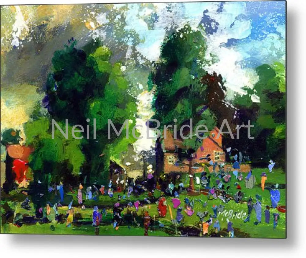 Garden Party Metal Prints 10.000’’ x 7.125’’ Metal Print