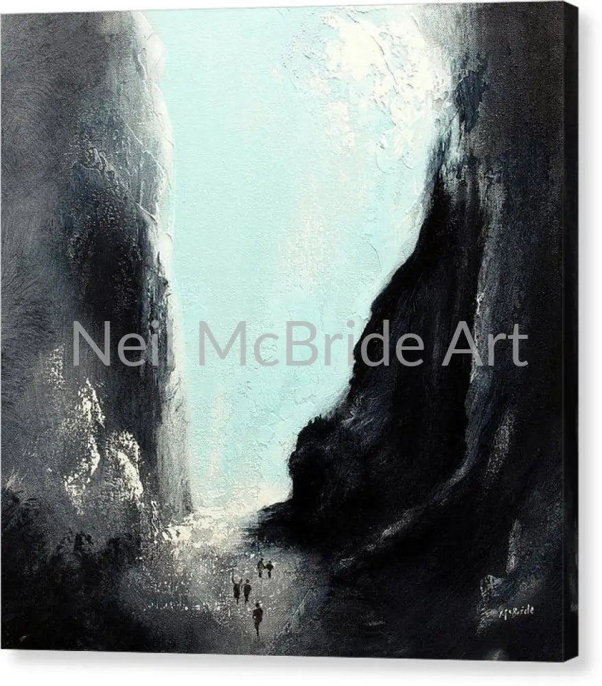 Gorge Canvas Print 14.000’’ x 14.000’’ / Mirrored / Glossy Canvas Print