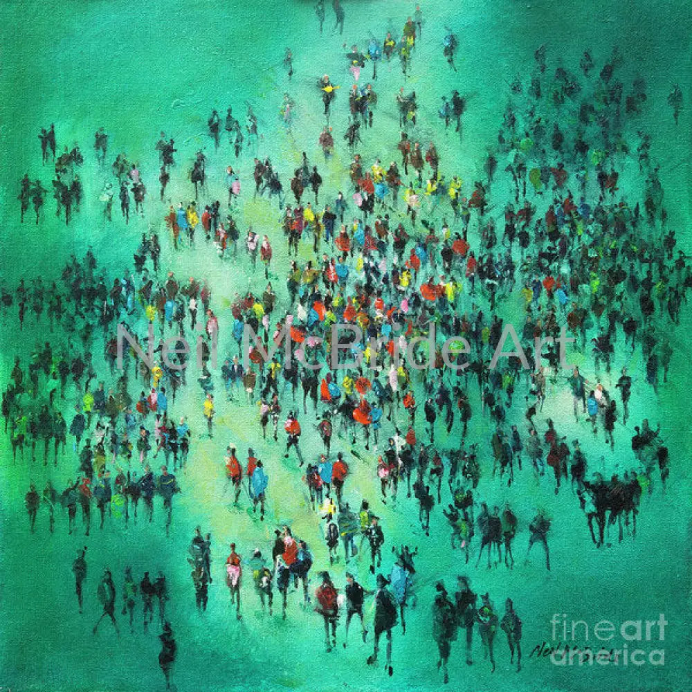 Green Piece Paper Print 14.000’’ x 14.000’’ / Archival Matte Paper Art Print