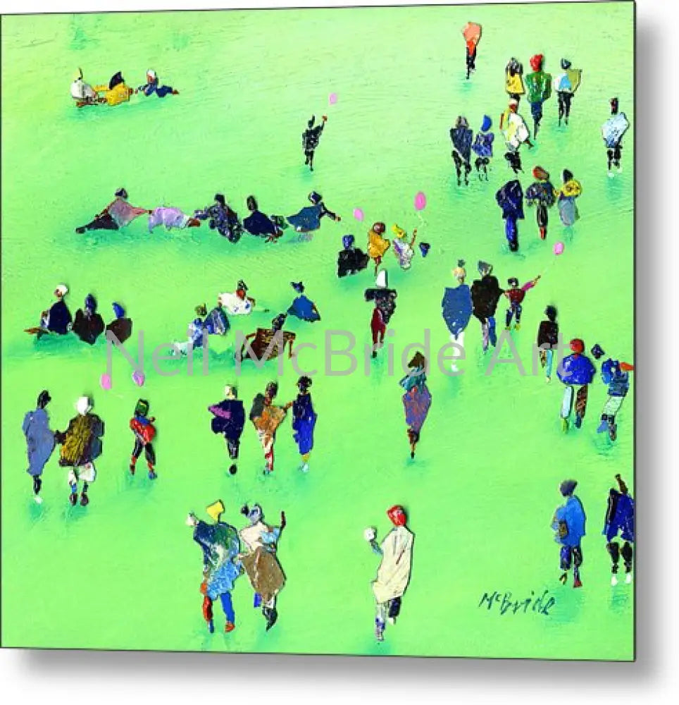 Heading For The Prom Metal Print 8.000’’ x 7.125’’ Metal Print