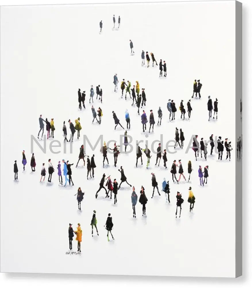 Meet And Greet Canvas Print 16.000’’ x 16.000’’ / Mirrored / Glossy Canvas Print