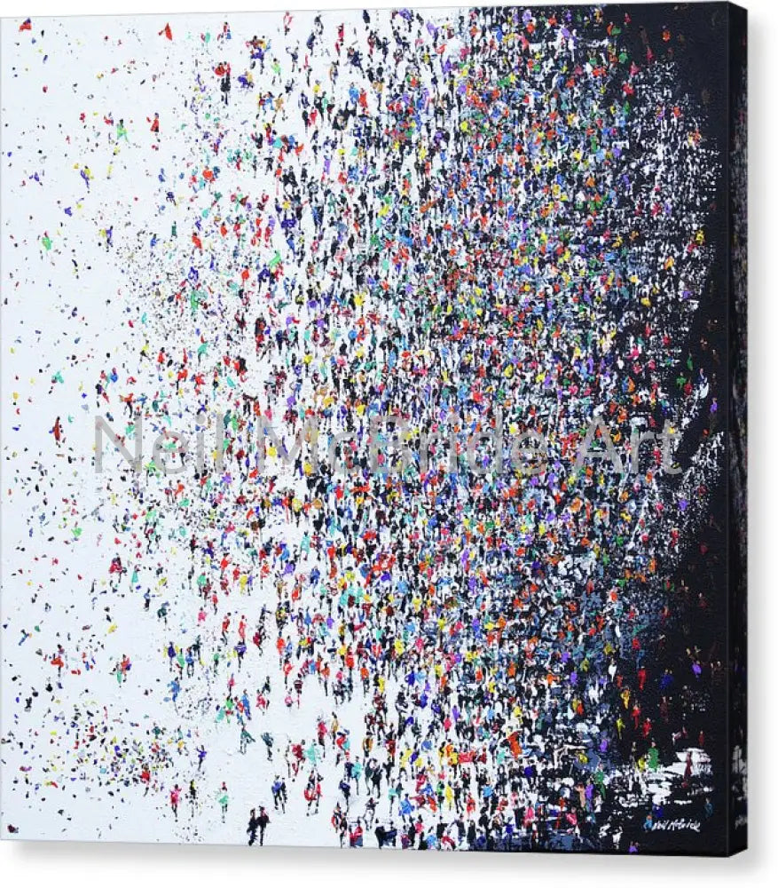 Migration Canvas Print 16’’ x 16’’ / Mirrored / Glossy Canvas Print