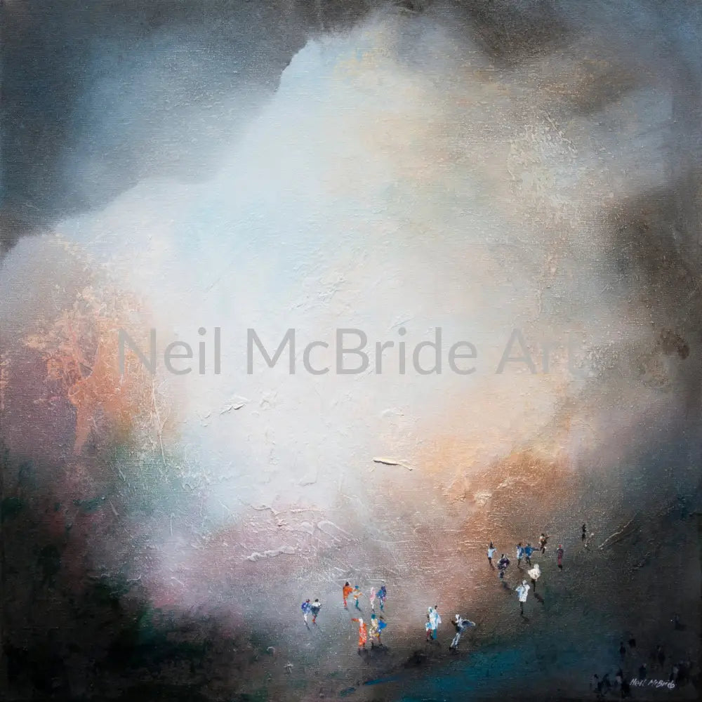 Mining for Gold original painting on canvas. Paintings