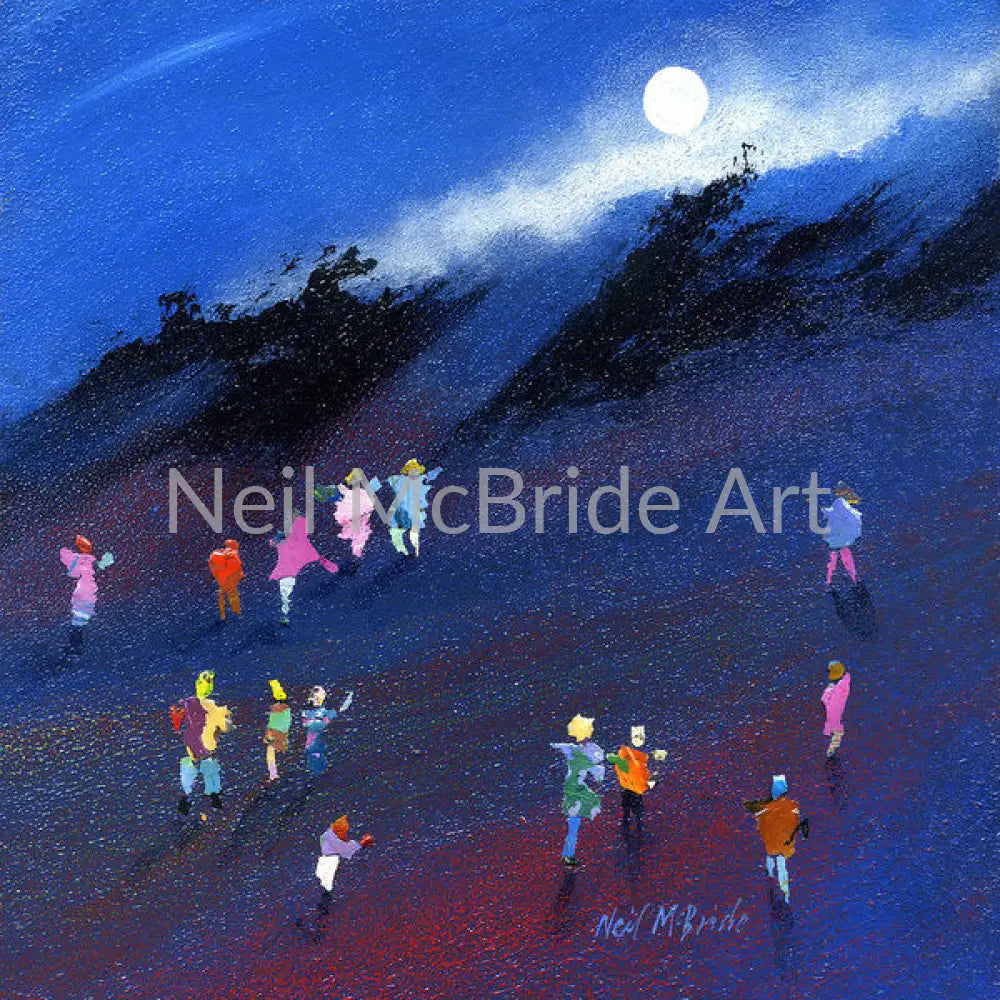 Moonbeam Search Paper Print 14.000’’ x 14.000’’ / Somerset Velvet Art Print