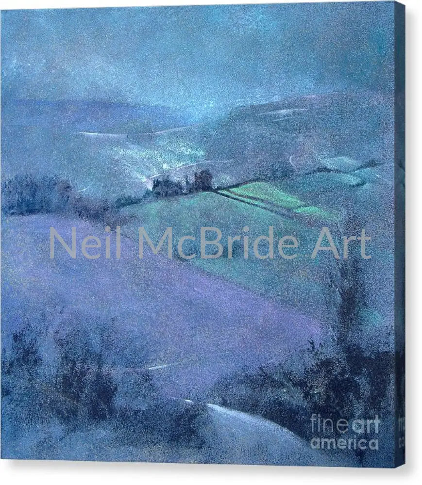 Moorland Highlights Canvas Print 13.875’’ x 14.000’’ / Mirrored / Glossy Canvas Print