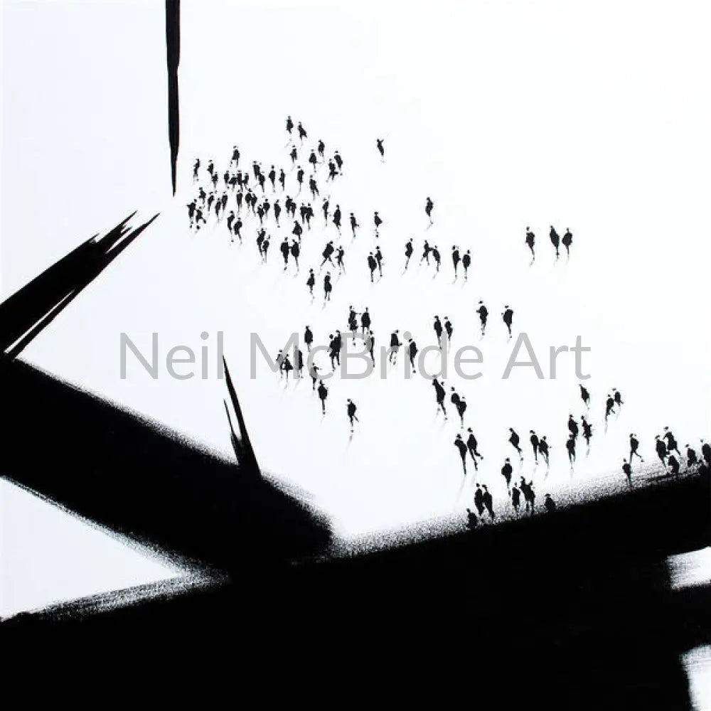 Muster Point Art Prints on paper 16’’ x 16’’ / Watercolor Paper Art Print