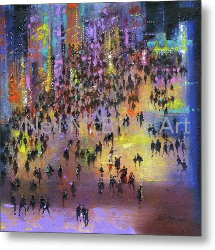 Out On The Town Metal Print 16.000’’ x 16.000’’ Metal Print