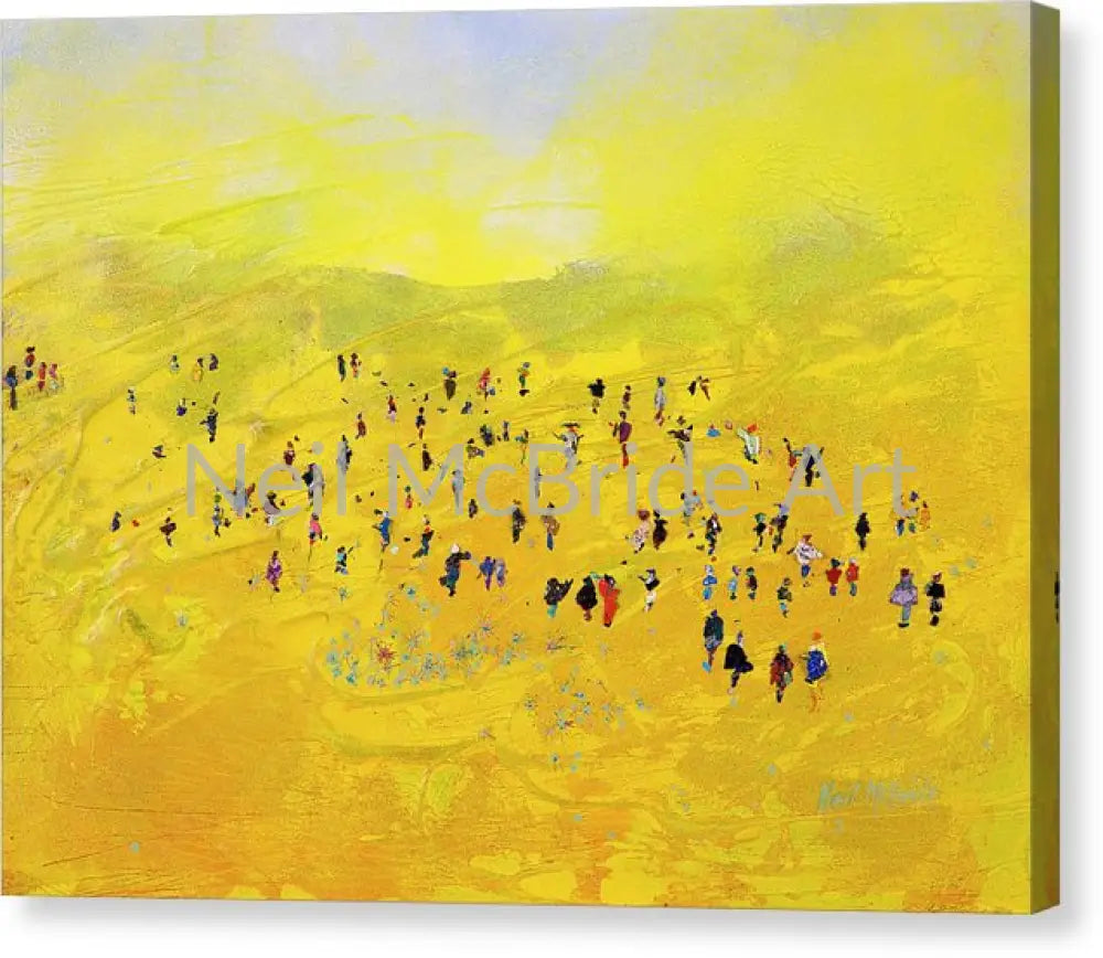 Prairie Gathering Canvas Print 14.000’’ x 10.500’’ / Mirrored / Glossy Canvas Print