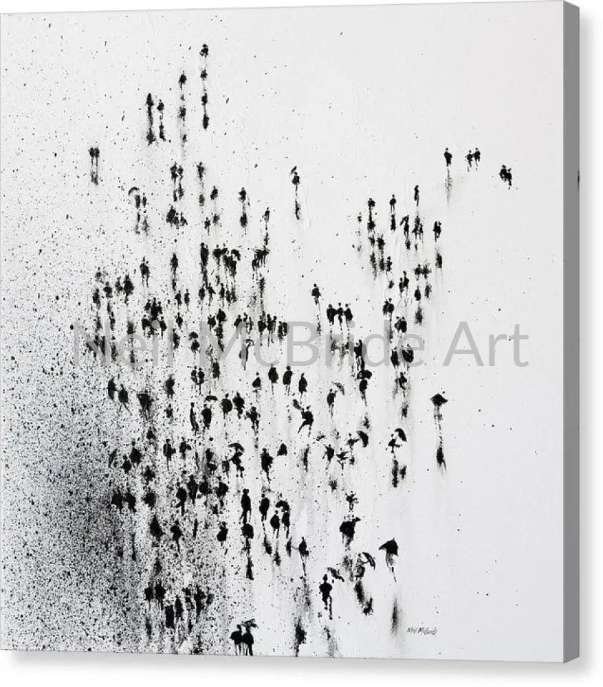 Rain Dance Canvas Print 16.000’’ x 16.000’’ / Mirrored / Glossy Canvas Print