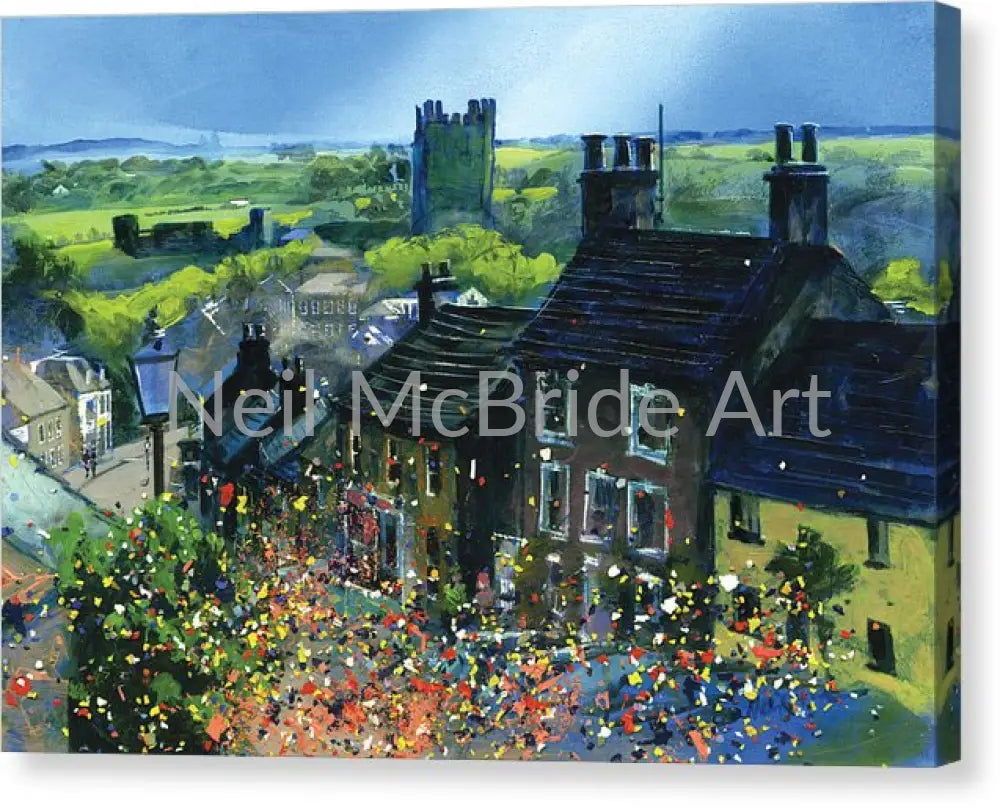 Richmond Carnival In Frenchgate Canvas Prints. 16.000’’ x 11.125’’ / Mirrored / Glossy Canvas Print