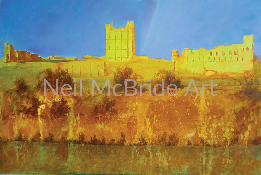Richmond Castle in Gold Paper Print 14.000’’ x 9.375’’ / Somerset Velvet Art Print
