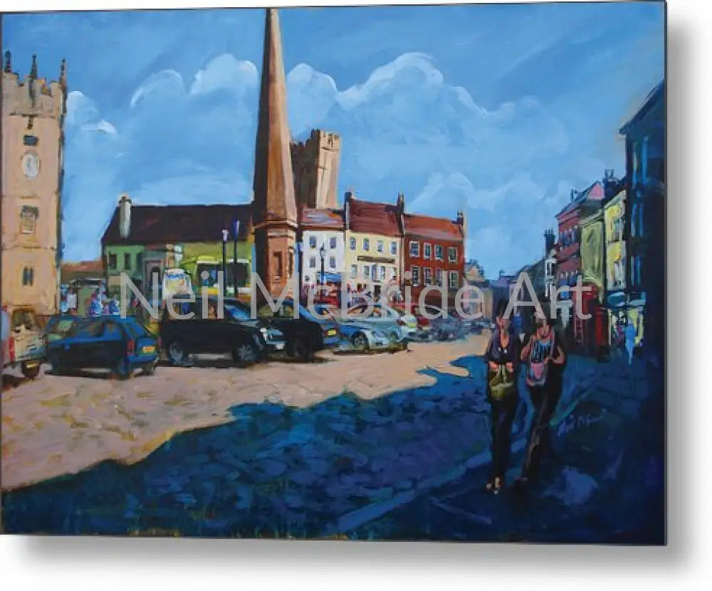 Richmond Market Place Metal Print 14.000’’ x 9.750’’ Metal Print