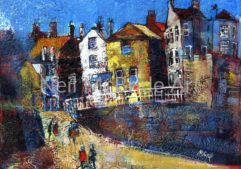 Robin Hood’s Bay Red Dock Paper Print 14.000’’ x 9.875’’ / Archival Matte Paper Art Print