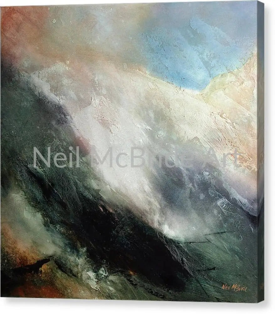 Rolling Mist Canvas Print 14.000’’ x 14.000’’ / Mirrored / Glossy Canvas Print