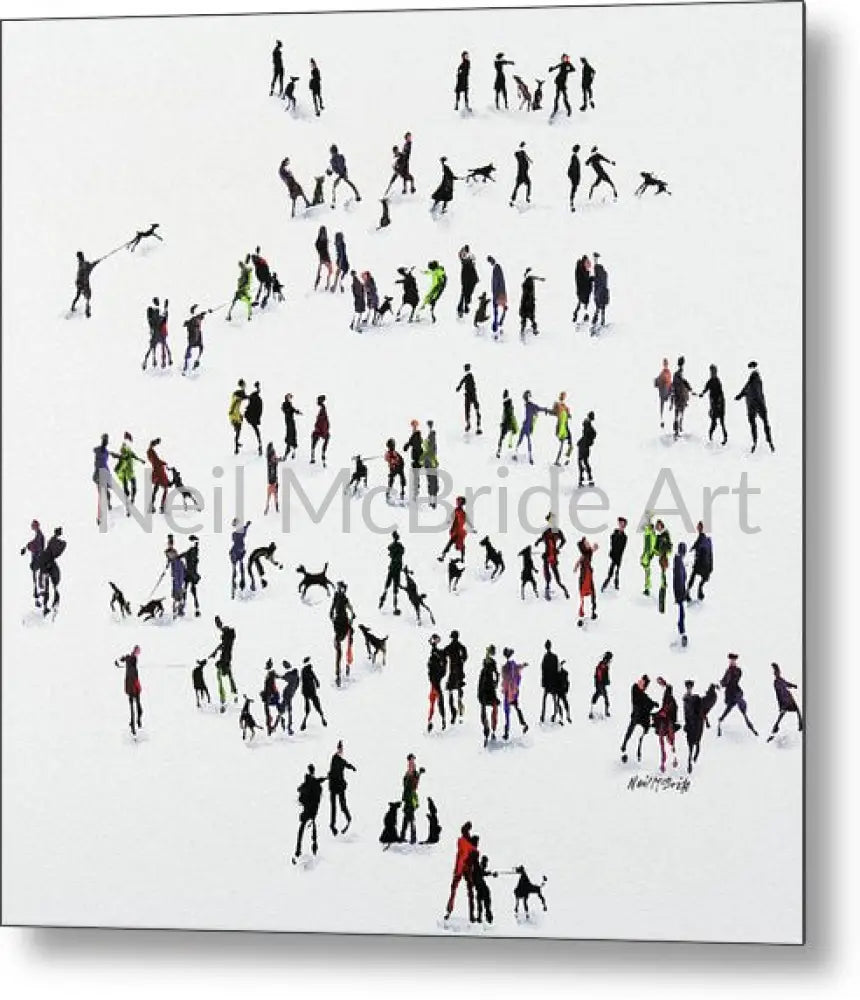 Straining at the Leash Metal Prints 14’’ x 14’’ Metal Print