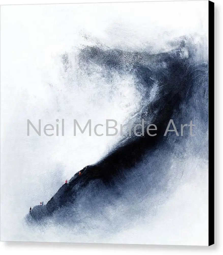 Striding Edge Canvas Prints 16’’ x 16’’ / Black / Glossy Canvas Print