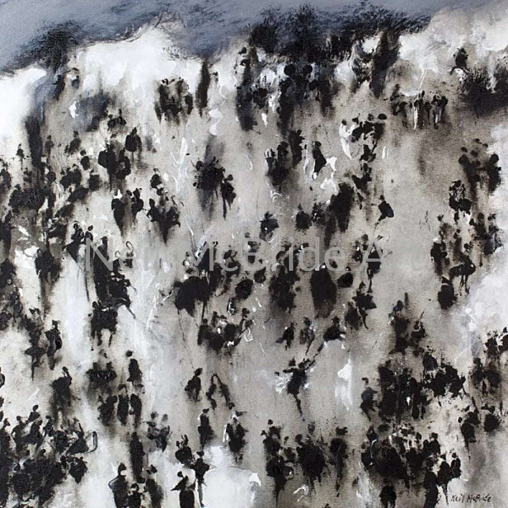 Walking En masse is an artwork with that feel good factor. Paintings