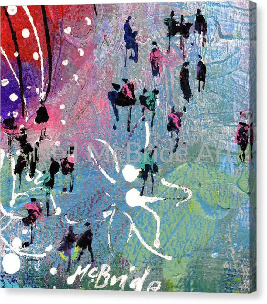 Water Garden Canvas Prints 16’’ x 16’’ / Mirrored / Glossy Canvas Print