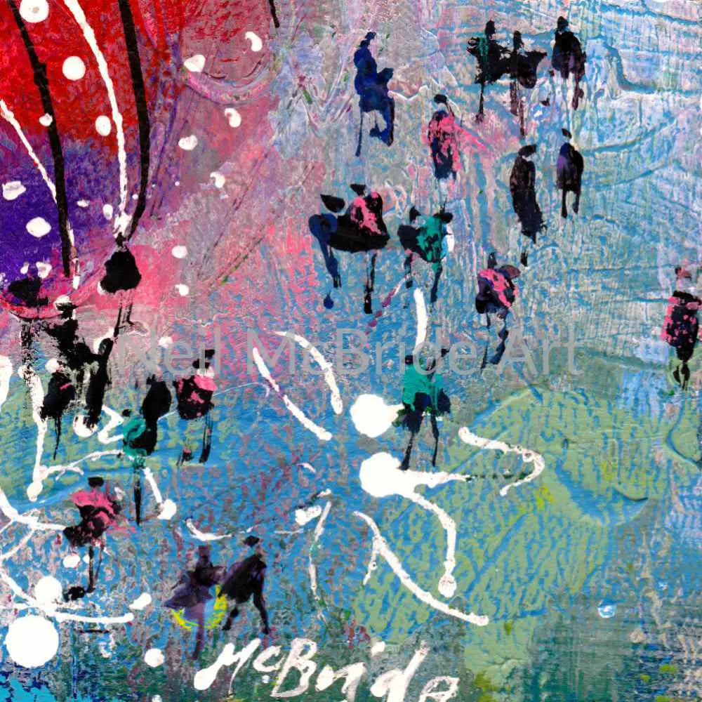 Water Garden miniature landscape painting Paintings