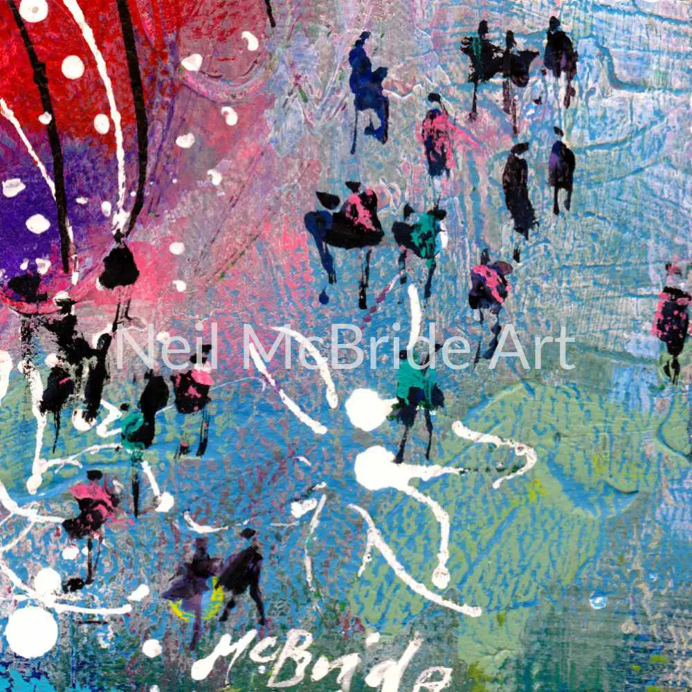 Water Garden miniature landscape painting Paintings