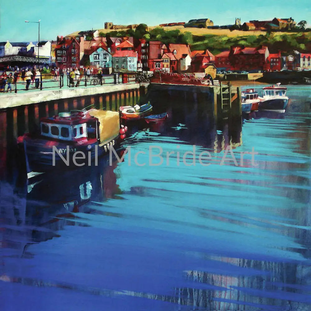 Whitby New Quay Paper Prints 8.000’’ x 8.000’’ / Somerset Velvet Art Print