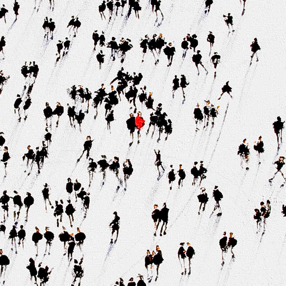 Alone in a Crowd - Art Prints on archival paper
