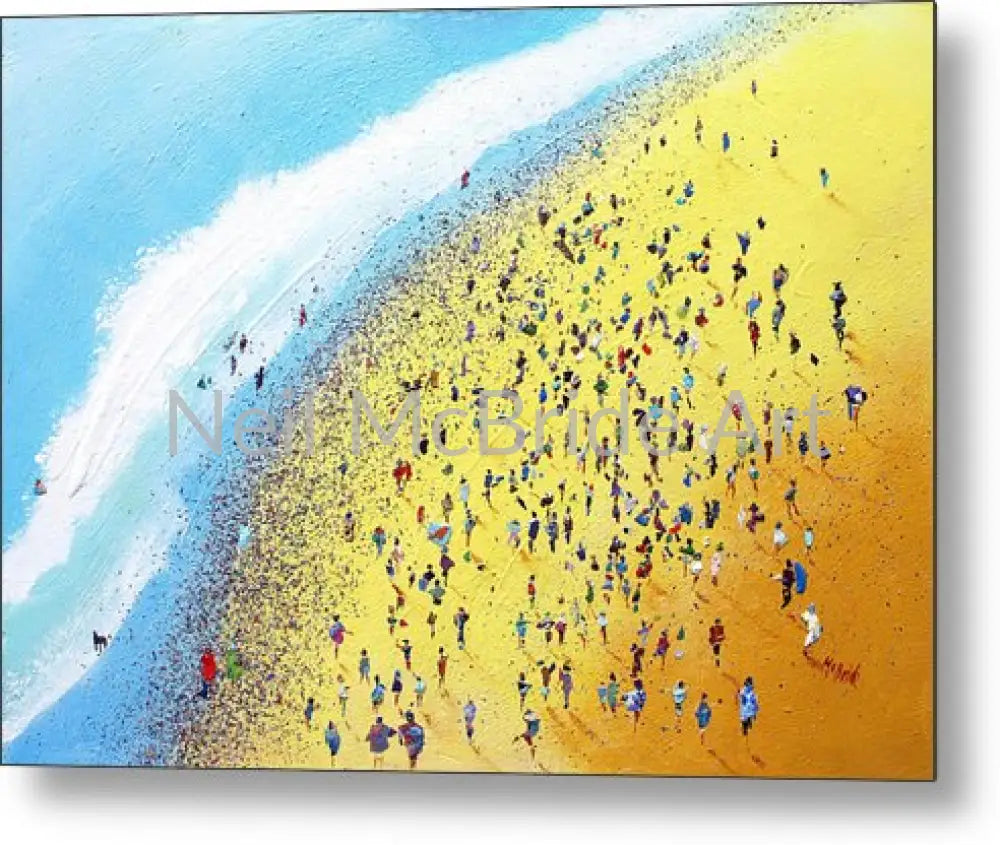 Beach Party | Metal Print on Aluminium Sheet 16.000’’ x 11.375’’ Metal Print