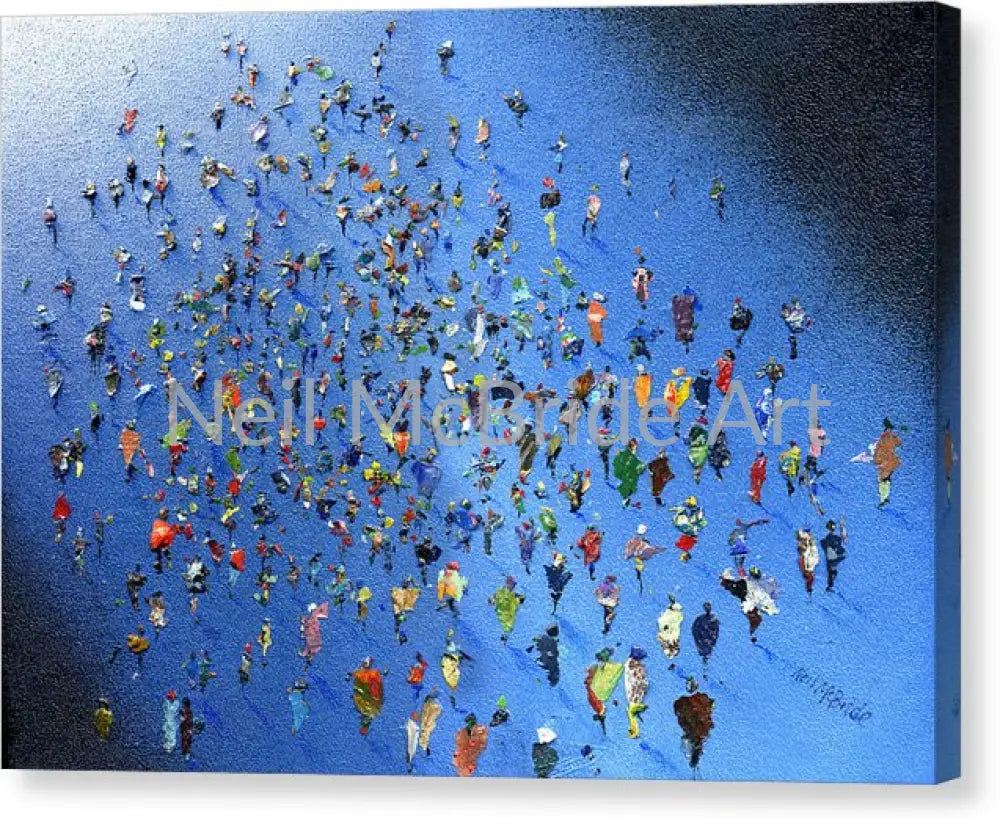 Concertgoers Canvas Print 14.000’’ x 9.875’’ / Mirrored / Glossy Canvas Print