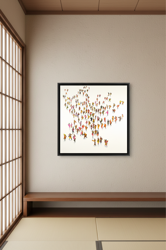 Costume Party original painting — Japanese Interior Lifestyle — © Neil McBride 2026