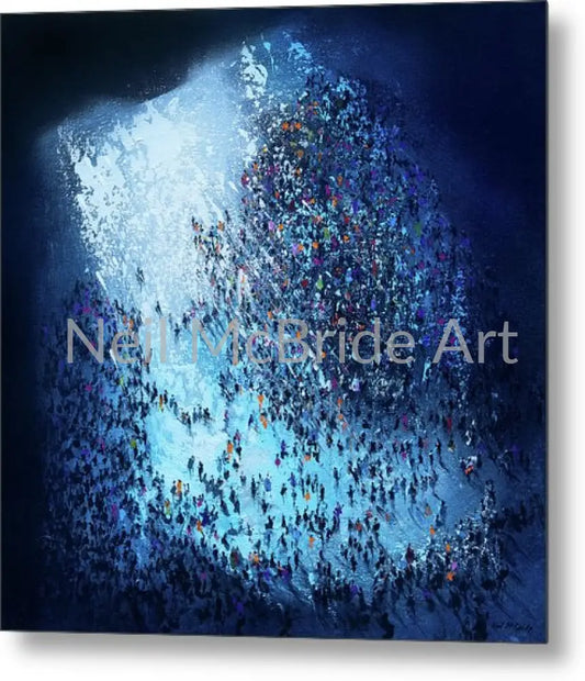 Crowd Out Of Concert Metal Print 16’’ x 16’’ Metal Print